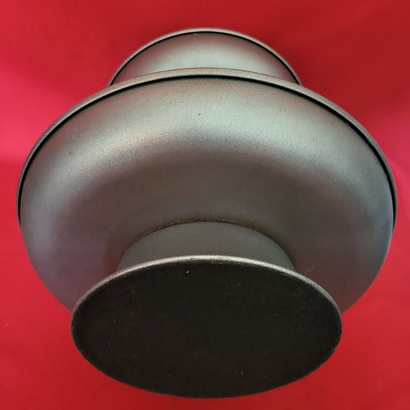 2 Tier Circular Silver Plated Cake Stand Dessert Table Tray Metal Server - Picture 9 of 14